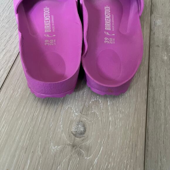 Birkenstock 'Madrid' EVA Women's 8 Buckle Slide Comfort Sandal Hot Pink Purple - Picture 7 of 9